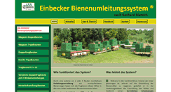 Desktop Screenshot of bienenumleitung.de